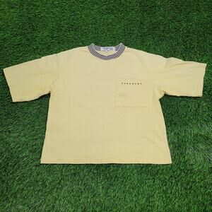 Vintage 80s Surfer Crop-Top Shirt M/L 21x22 USA